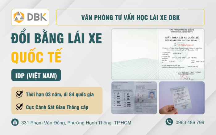 Bằng lái xe Quốc tế IDP