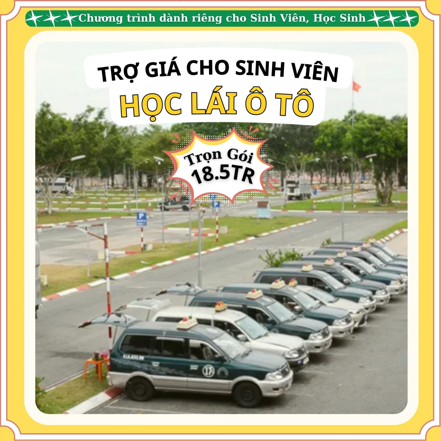 Ưu đãi học lái xe ô tô dành cho sinh viên 2k7 tại Trung tâm DBK